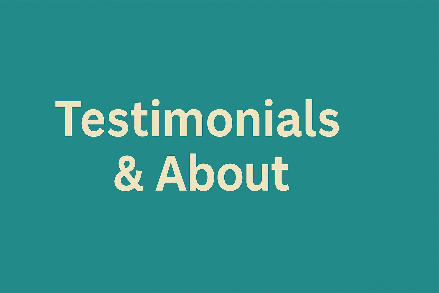 Testimonials