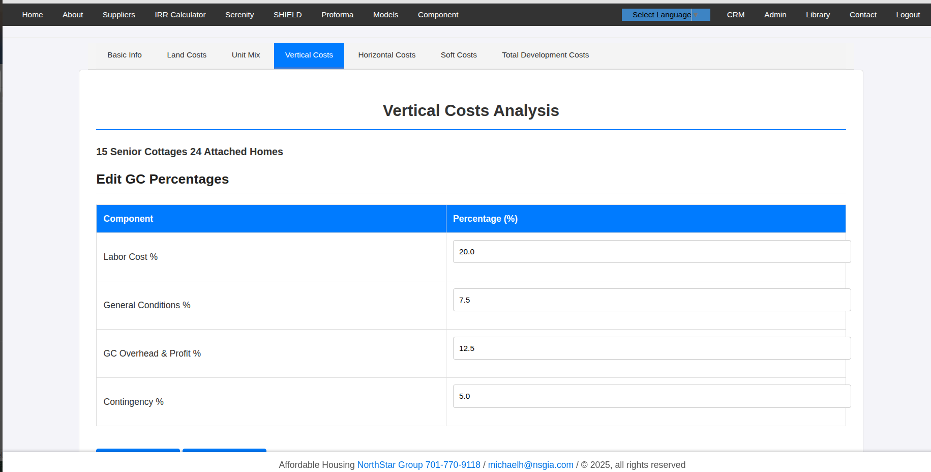 Vertical Cost Analysis
