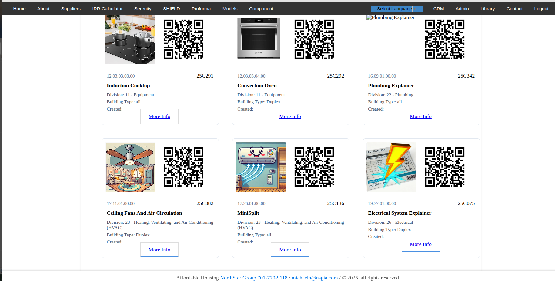 Component QR Code System