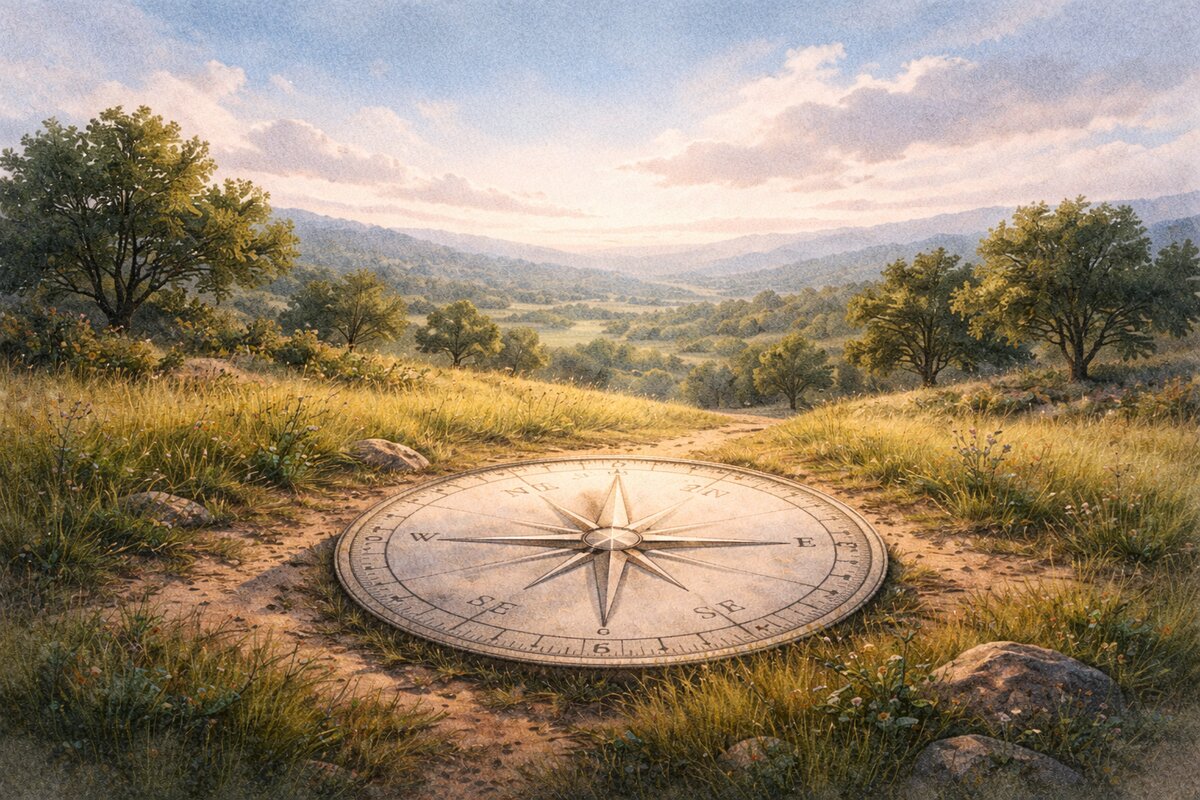 Compass in earth - First Principles